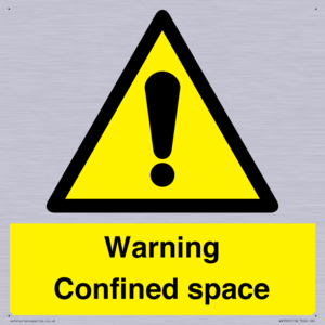 Warning Confined space